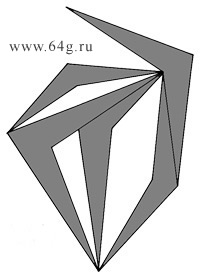 geometrical composition by means of five figures in logic riddles and games