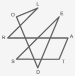 lodestar in borders of hexagon